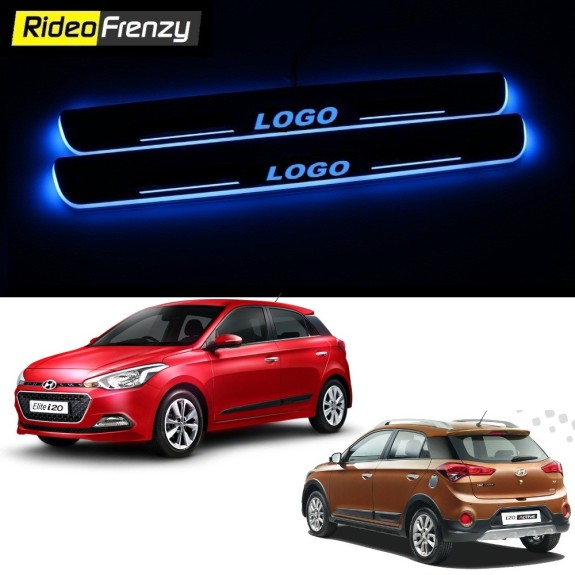 Buy Hyundai Elite i20 & Active 3D Power LED Illuminated Sill/Scuff Plates at low prices-RideoFrenzy