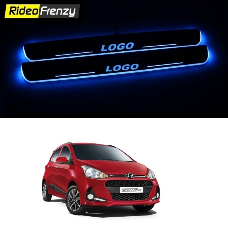 Buy Hyundai Grand i10 3D Power LED Illuminated Sill/Scuff Plates at low prices-RideoFrenzy