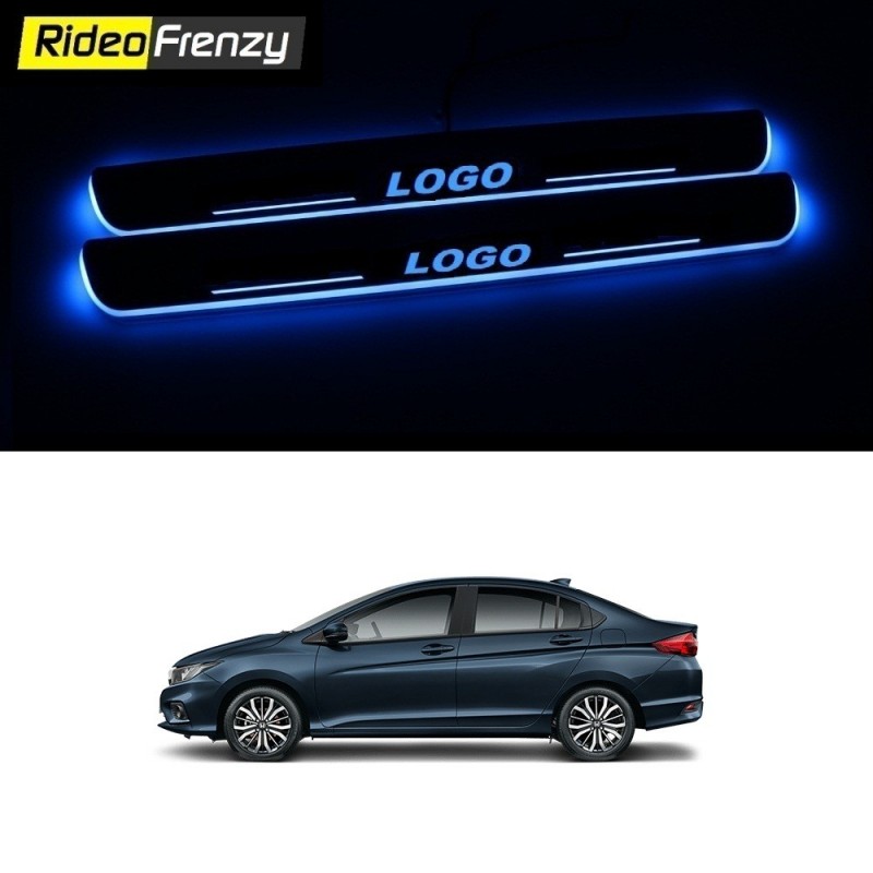 Buy Honda City IVTEC/IDTEC 3D Power LED Illuminated Sill/Scuff Plates at low prices-RideoFrenzy