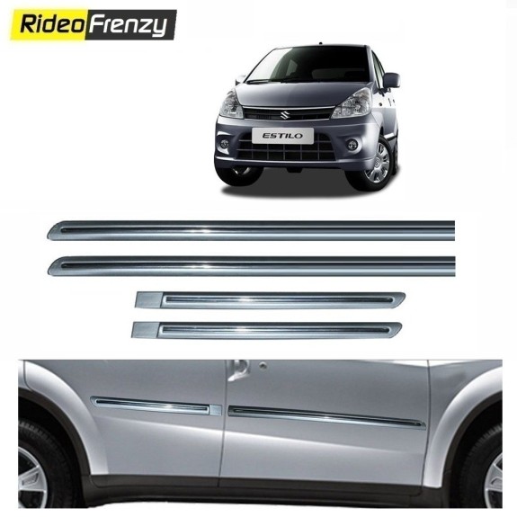 Buy Maruti Zen Estilo Silver Chrome Side beading at low prices-RideoFrenzy