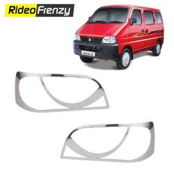 Buy Premium Maruti Eeco Chrome HeadLight Cover online at low prices-RideoFrenzy