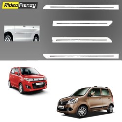 Buy Maruti WagonR & Stingray White Chrome Side beading online at low prices-RideoFrenzy