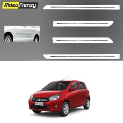 Maruti Celerio white Chrome Side beading