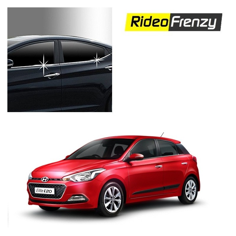 Buy Hyundai Elite i20 Chrome Lower window garnish at low prices-RideoFrenzy