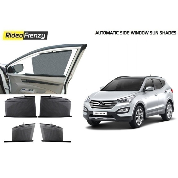 Buy Hyundai SantaFe Automatic Side Window Sun Shades online at low prices-RideoFrenzy