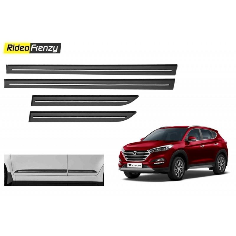 Buy Hyundai Tucson Black Chromed Side Beading online at low prices-RideoFrenzy