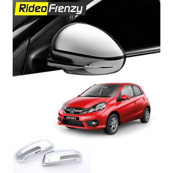 Buy Honda Brio Chrome Side Mirror Covers online at low prices-RideoFrenzy