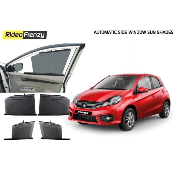 Buy Honda Brio Automatic Side Window Sun Shades online at low prices-RideoFrenzy