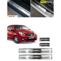 Buy Honda Brio Door Stainless Steel Sill Plates online at low prices-RideoFrenzy