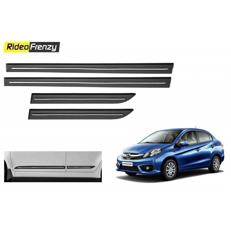 Buy Honda Amaze Black Chromed Side Beading online at low prices-RideoFrenzy