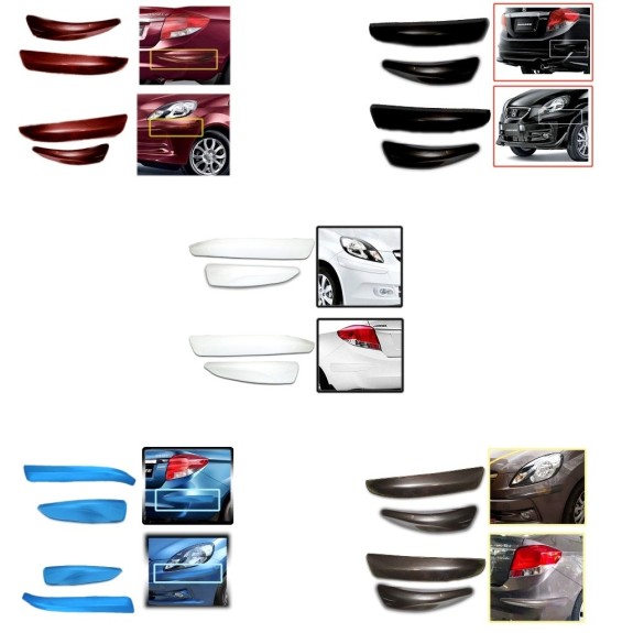 Buy Honda Amaze Original Bumper Protectors in all colors-Red,White,Blue,Gray,Black at low prices-RideoFrenzy