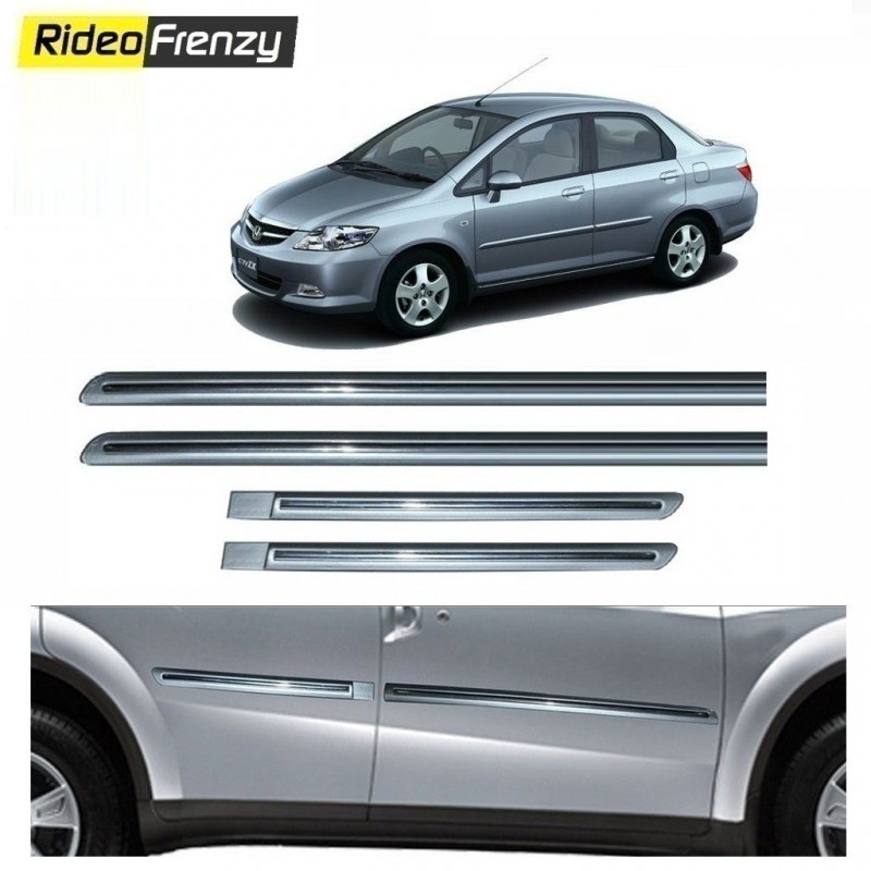 Buy Honda City Zx Silver Chromed Side Beading online at low prices-Rideofrenzy