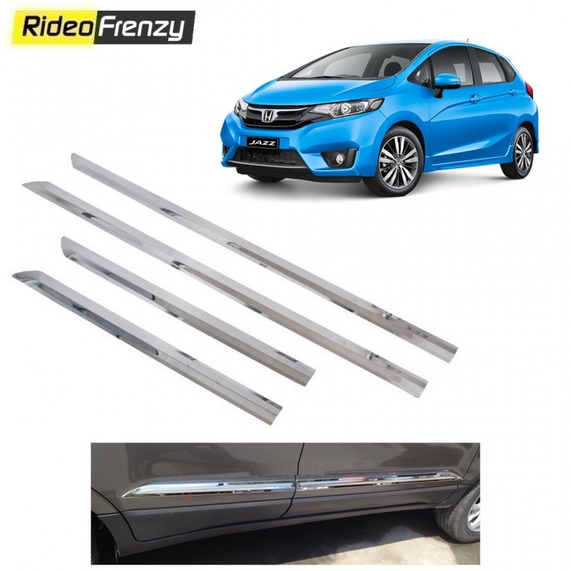 Buy Stainless Steel Honda Jazz Chrome Side Beading online at low prices-Rideofrenzy