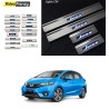 Buy Honda Jazz Door Stainless Steel Sill Plate with Blue LED online at low prices-RideoFrenzy