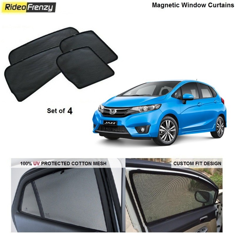 Buy New Honda Jazz Magnetic Car Window Sunshades online at low prices-RideoFrenzy