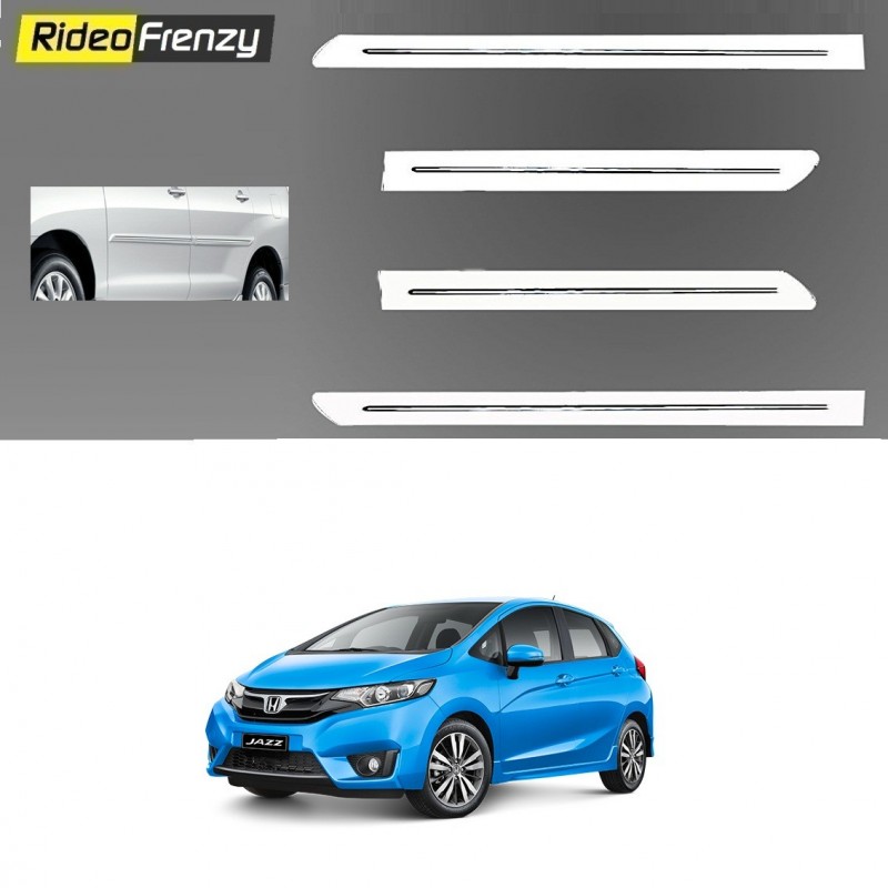 Buy Honda Jazz White Chromed Side Beading online at low prices-Rideofrenzy