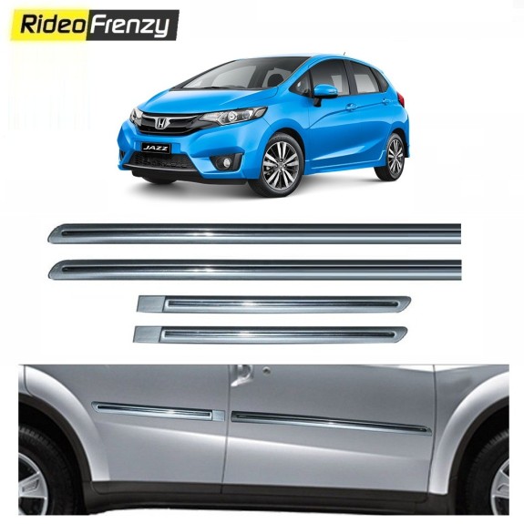 Buy Honda Jazz Silver Chromed Side Beading online at low prices-Rideofrenzy