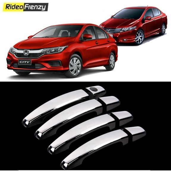 Buy Honda City Ivtec/Idtec Door Chrome Handle Covers online at low prices-RideoFrenzy