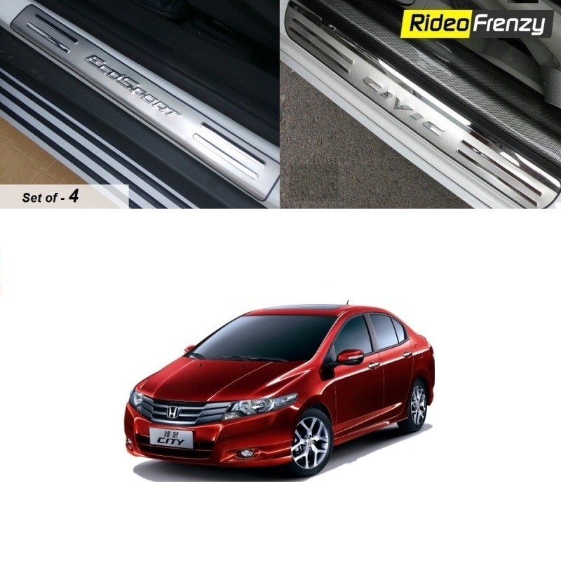 Buy Honda City Ivtec Door Stainless Steel Sill Plates online at low prices-RideoFrenzy