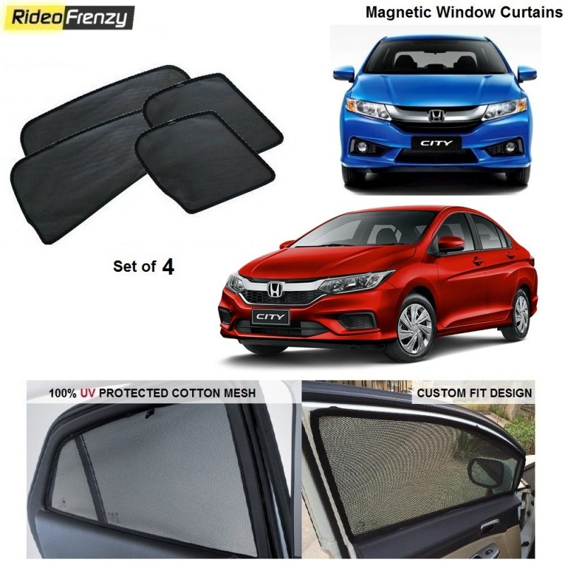Buy Honda City Ivtec/Idtec Magnetic Car Window Sunshades at low prices-RideoFrenzy