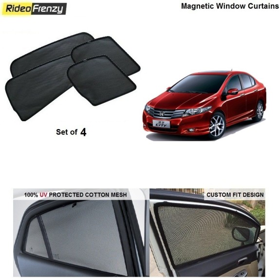 Buy Honda City 2009-2013 Magnetic Car Window Sunshades online at low prices-RideoFrenzy