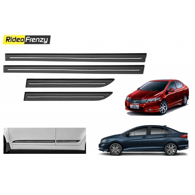 Buy Honda City Ivtec/Idtec Black Chromed Side Beading online at low prices-Rideofrenzy