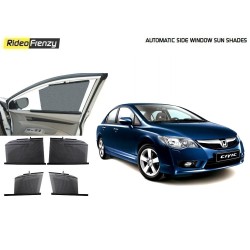 Buy Honda Civic Automatic Side Window Sun Shades online at low prices-Rideofrenzy