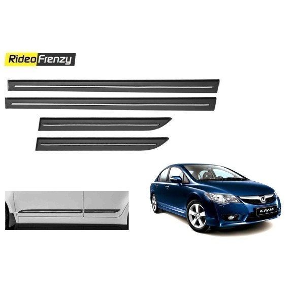 Buy Honda Civic Black Chromed Side Beading online at low prices-RideoFrenzy