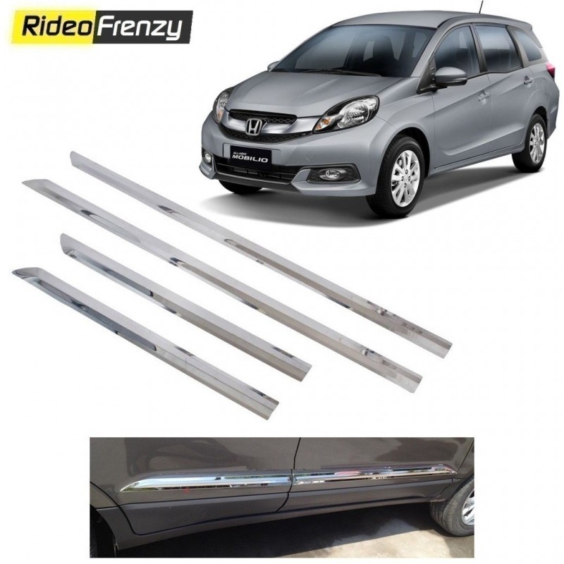 Buy Stainless Steel Honda Mobilio Chrome Side Beading online at low prices-RideoFrenzy