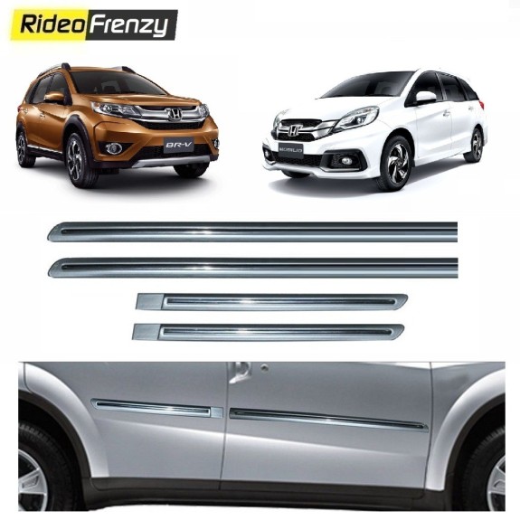 Buy Honda Mobilio/BRV Silver Chromed Side Beading online at low prices-RideoFrenzy