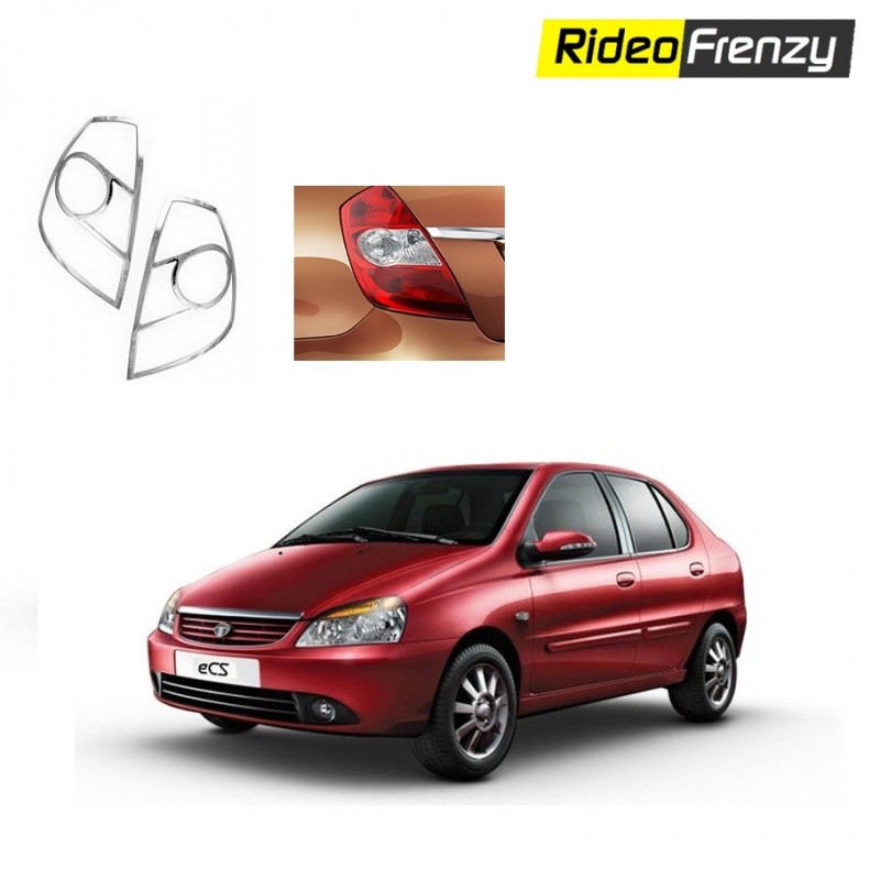 Buy Tata Indigo CS Chrome Tail Light Covers online at low prices-RideoFrenzy
