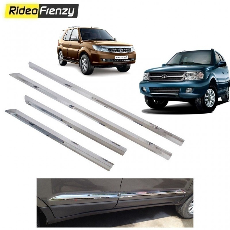 Buy Stainless Steel Tata Safari Chrome Side Beading online at low prices-RideoFrenzy