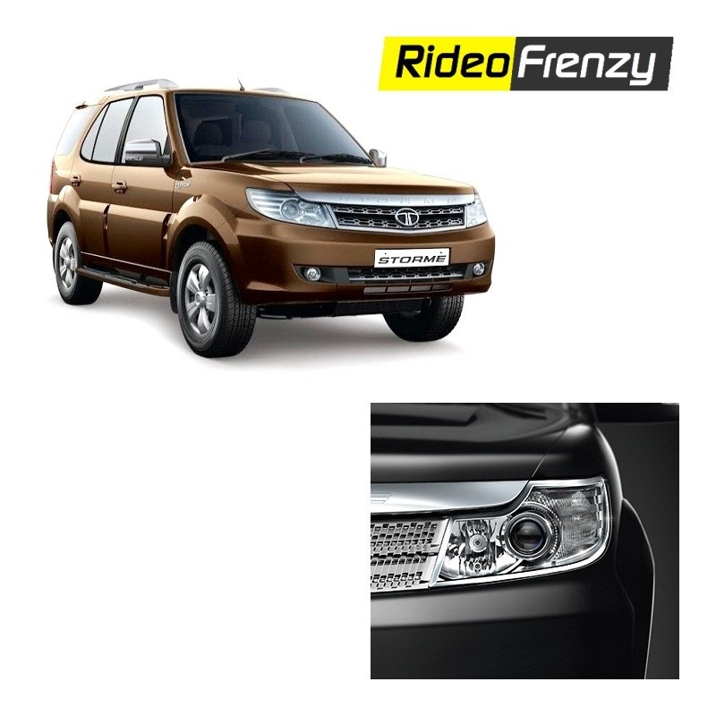 Buy Premium Quality  Tata Safari Storme Chrome Head Light online at low prices-RideoFrenzy