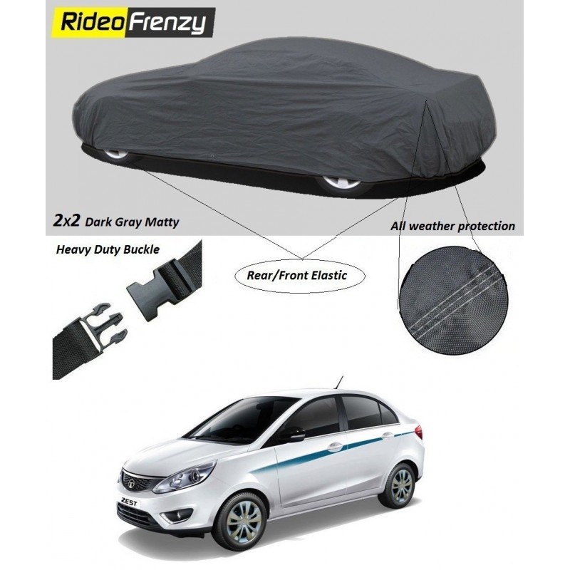 Buy Heavy Duty Tata Zest Car Body Cover online at low prices-RideoFrenzy