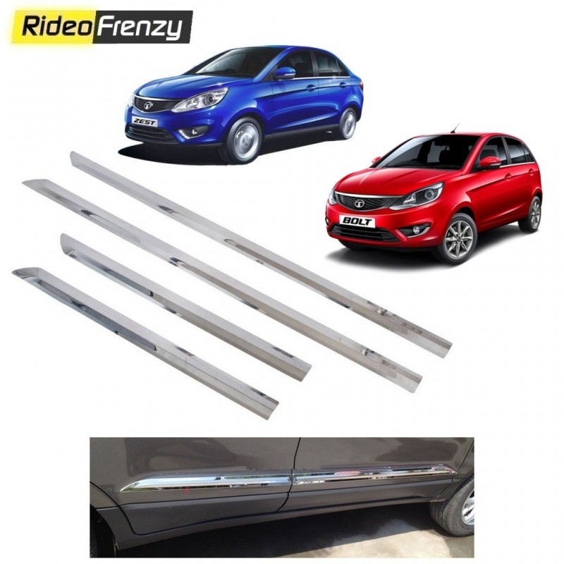 Buy Stainless Steel Tata Zest & Bolt Chrome Side Beading online at low prices-RideoFrenzy