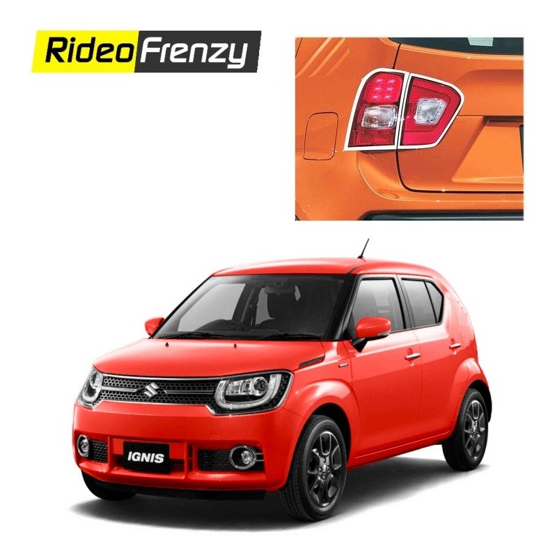 Buy Maruti Ignis Chrome Tail Light Covers online at Low prices-RideoFrenzy