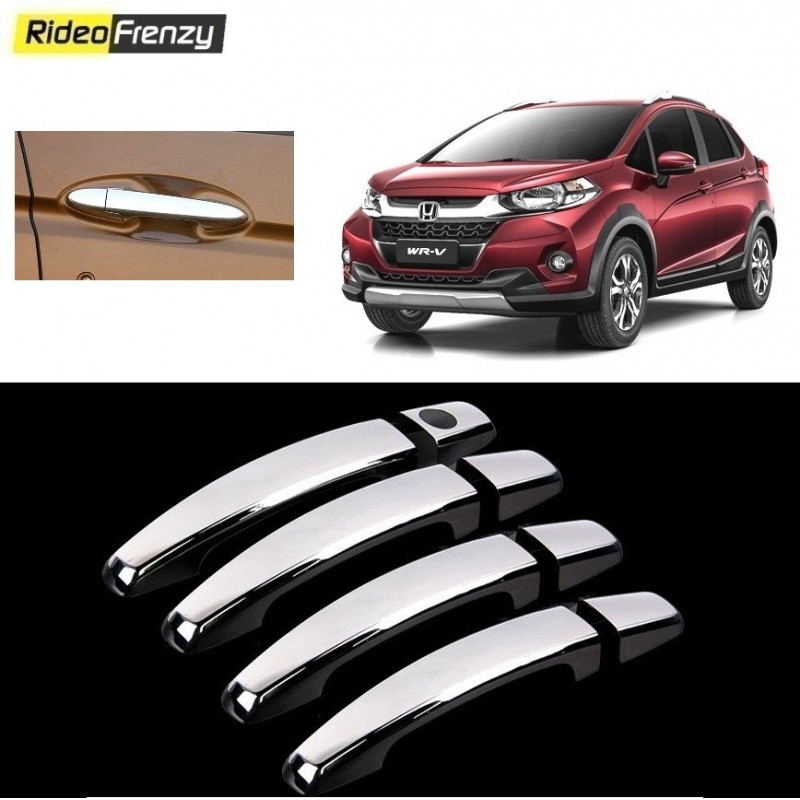 Buy Honda WRV Door Chrome Handle Covers online at low prices-RideoFrenzy