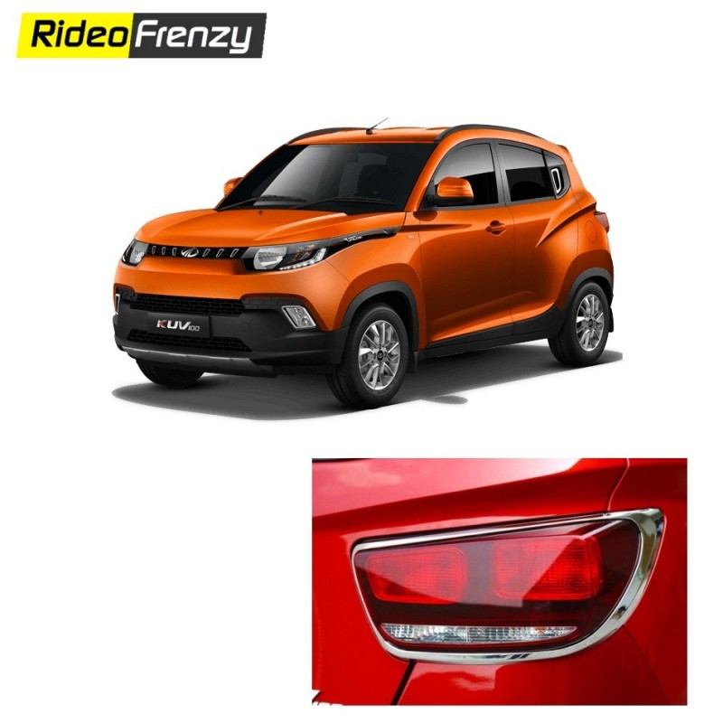 Buy Mahindra KUV100 Chrome Tail light Covers online at low prices-RideoFrenzy
