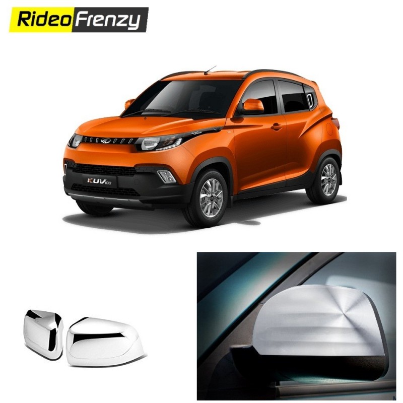 Buy Mahindra KUV100 Chrome Mirror Covers online at low prices-RideoFrenzy