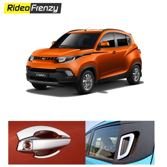 Buy Mahindra KUV100 Chrome Handle Covers online at low prices-RideoFrenzy