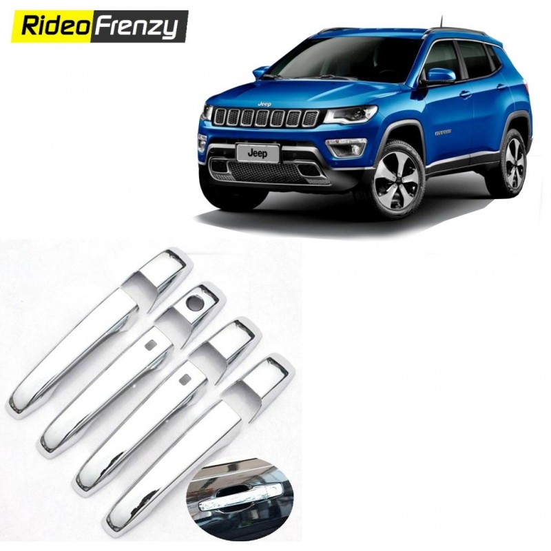 Buy Jeep Compass Chrome Handle Covers online at low prices-RideoFrenzy