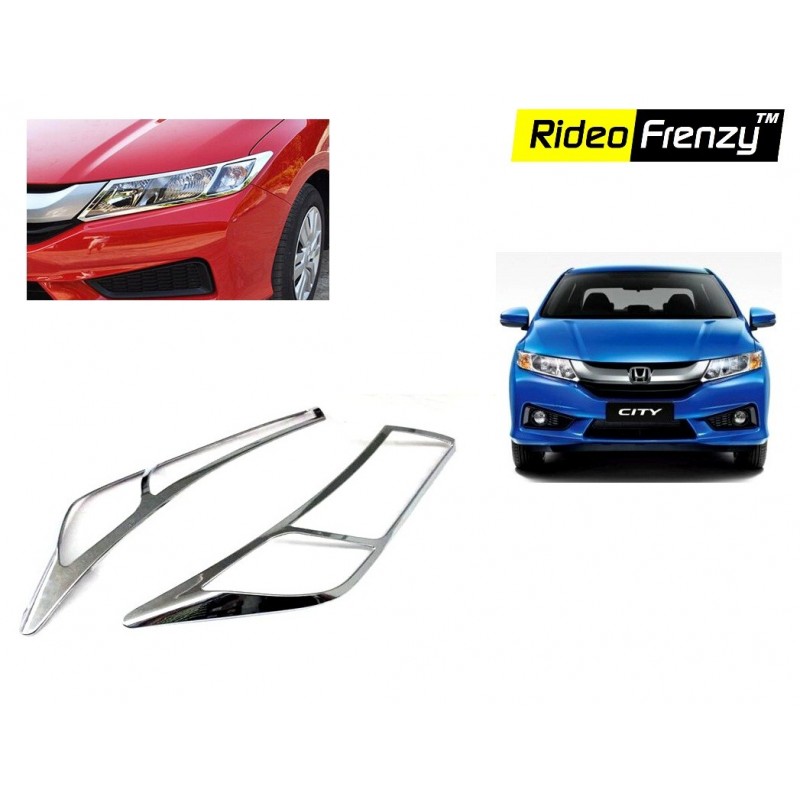 Buy Honda City Ivtec/idtec Chrome HeadLight Covers online at low prices-RideoFrenzy