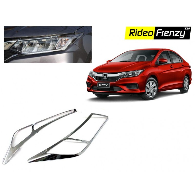 Buy New Honda City 2017 Chrome HeadLight Covers online at low prices-RideoFrenzy