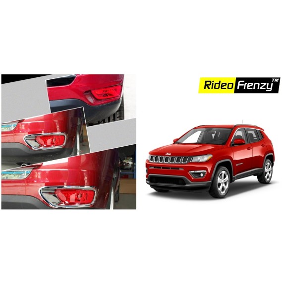 Buy Jeep Compass Chrome Rear Reflector Lamp Garnish online at low prices-RideoFrenzy