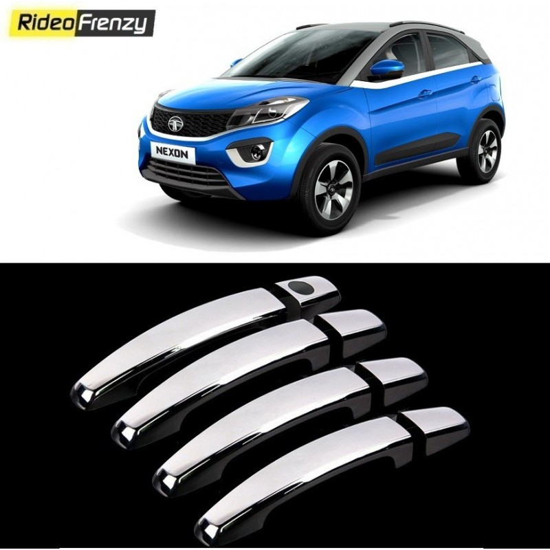 Buy Door Chrome Catch/Handle Cover for Tata Nexon at low prices-RideoFrenzy