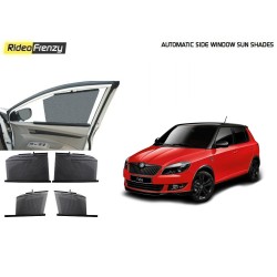 Buy Skoda Rapid Automatic Side Window Sun Shade Cutrails online at low prices-Rideofrenzy