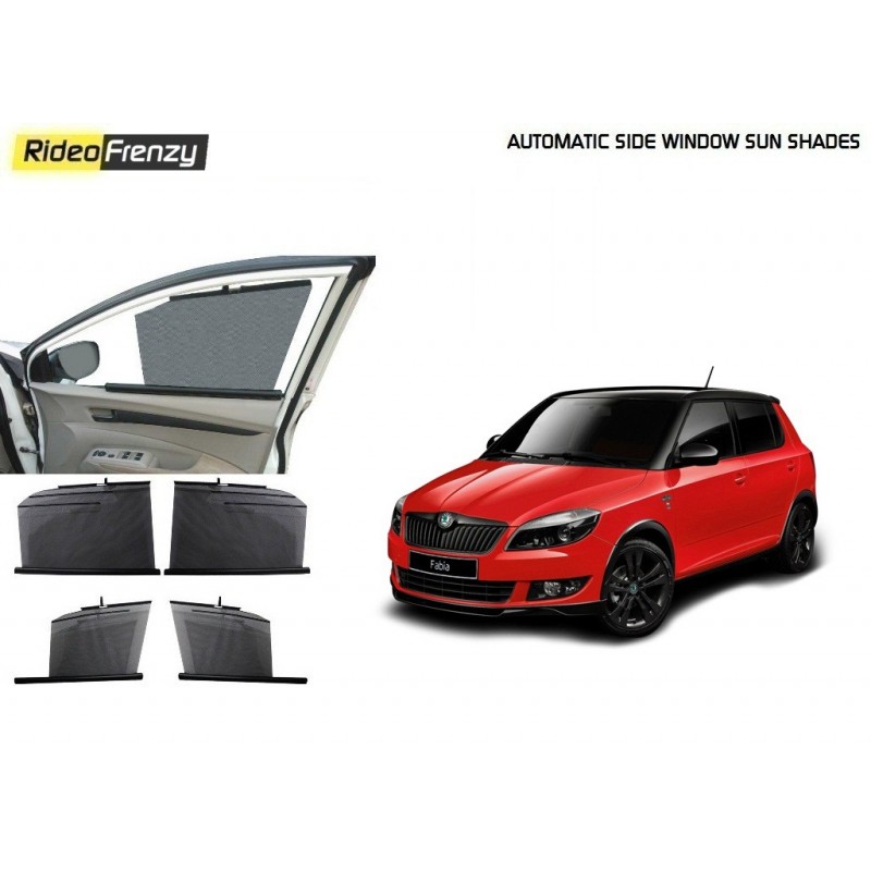 Buy Skoda Fabia Automatic Side Window Sun Shade Cutrails online at low  prices-Rideofrenzy