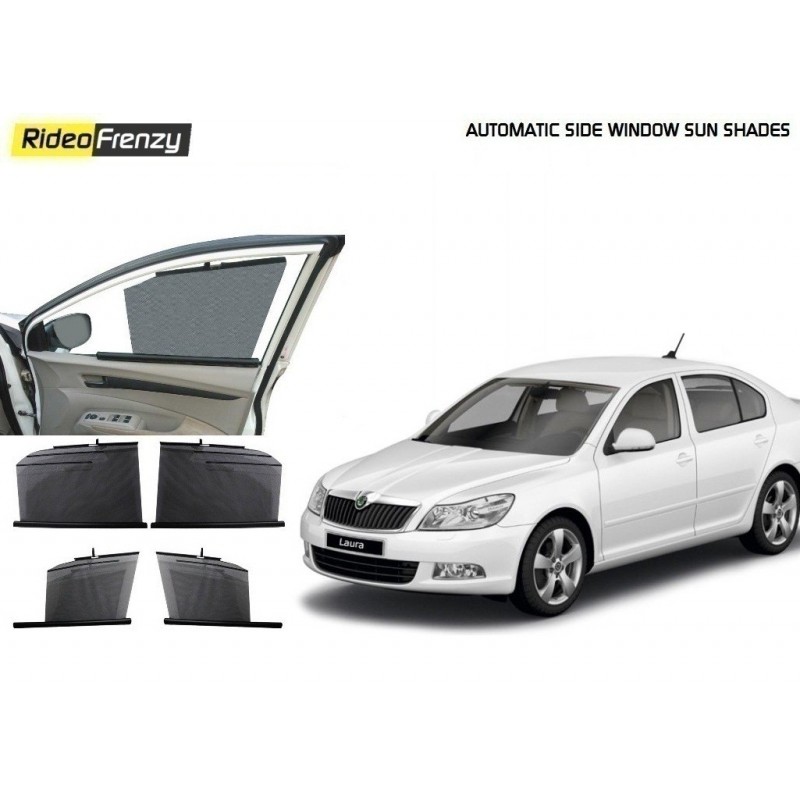 Buy Skoda Laura Automatic Side Window Sun Shade Cutrails online at low prices-Rideofrenzy