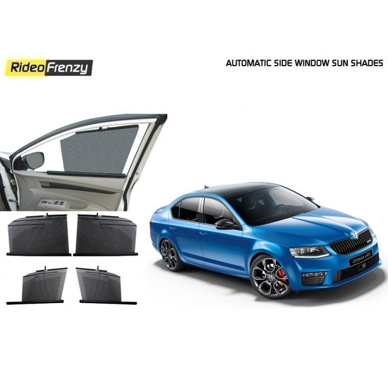 Buy Skoda Octavia Automatic Side Window Sun Shade Cutrails online at low prices-Rideofrenzy