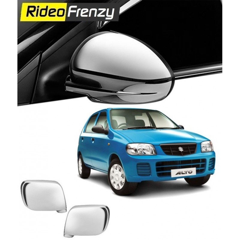 Buy Maruti Alto Chrome Mirror Covers online at low prices-Rideofrenzy